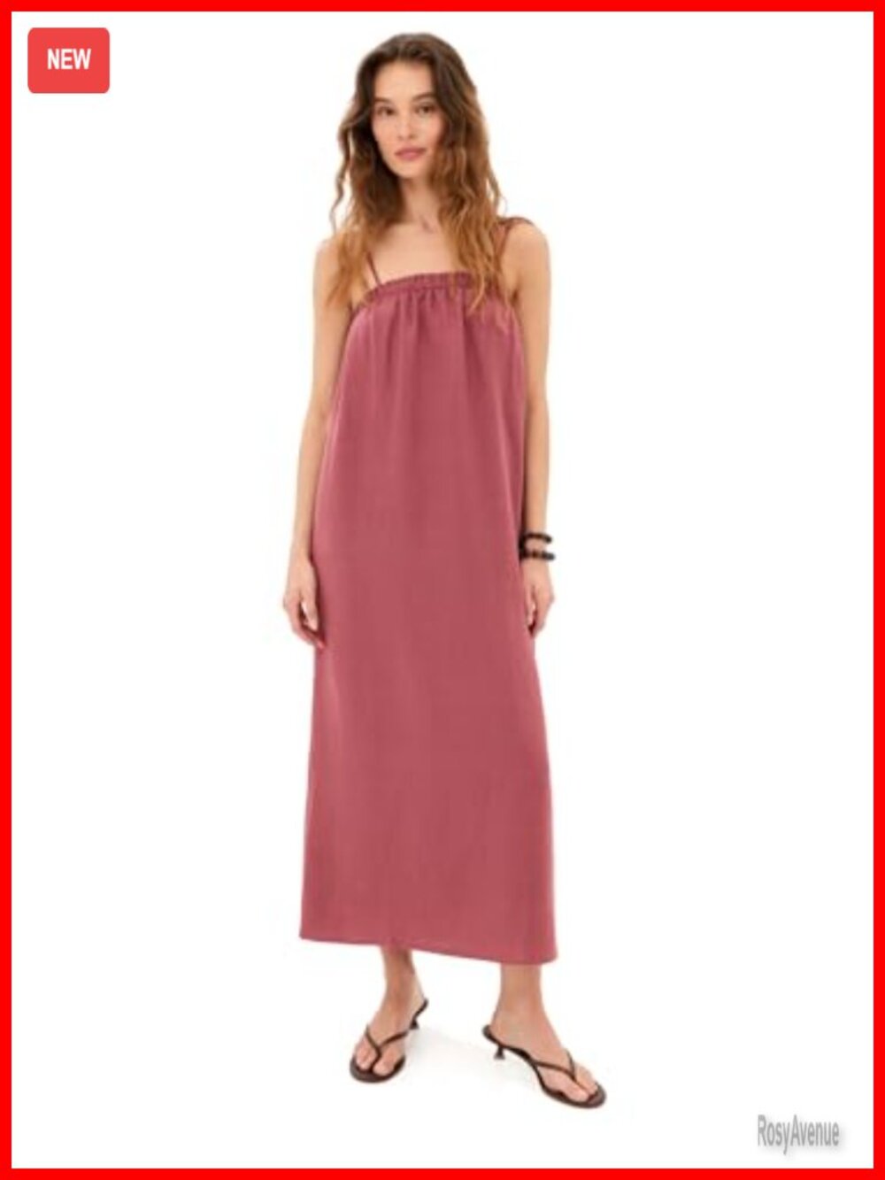 Maxi Dress Off Shoulder Sleeveless Elasticized Top A-Line Casual